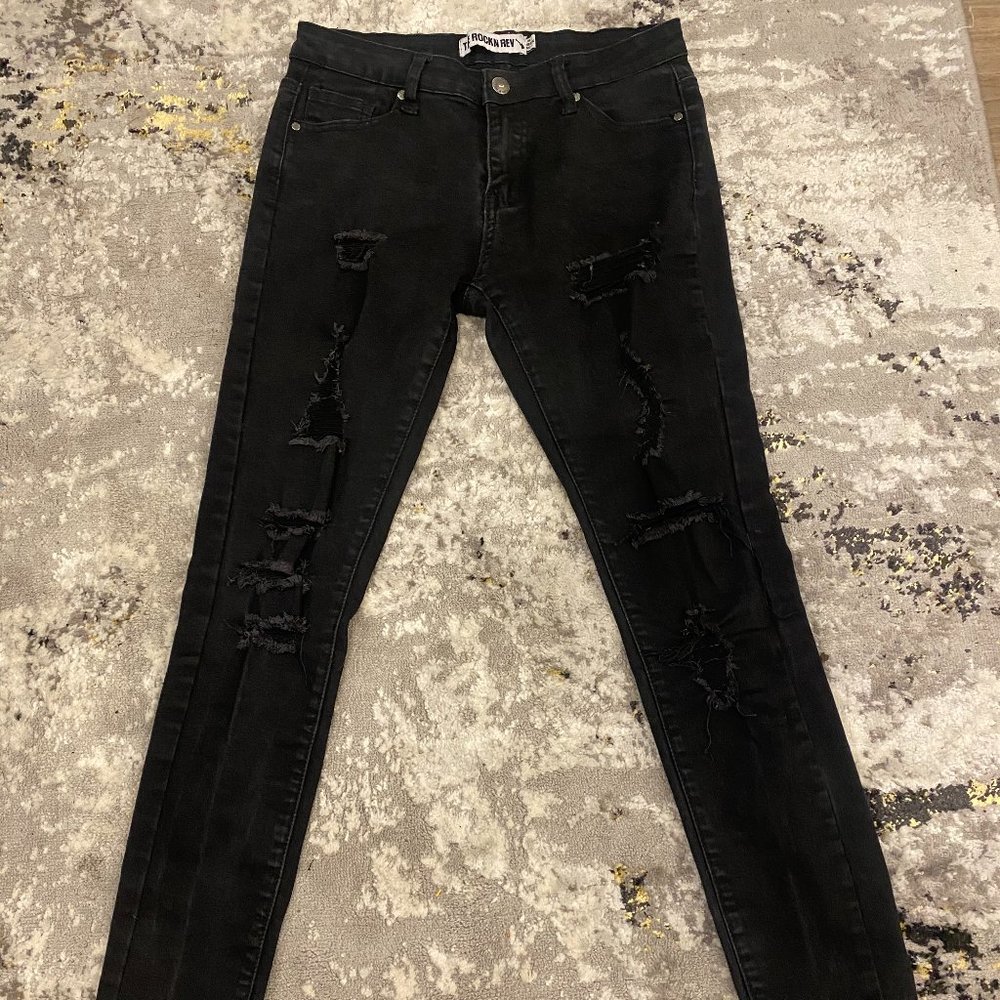Black Ripped Skinny Jeans